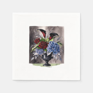 Guardanapo De Papel Whimsigothic - Vase Floral Gótica, Ácido Esético