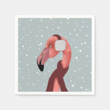 Whimsso Cozy Winter Flamingo Com Scarf