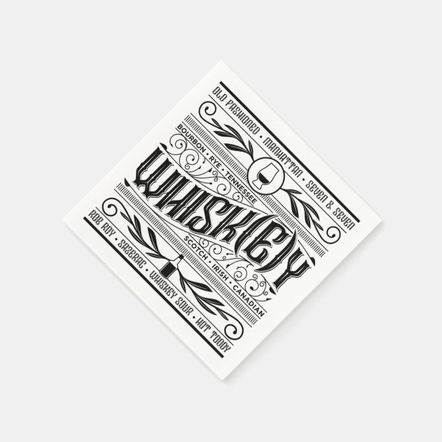 Guardanapo De Papel Whiskey / Whisky Napkin (Canto)