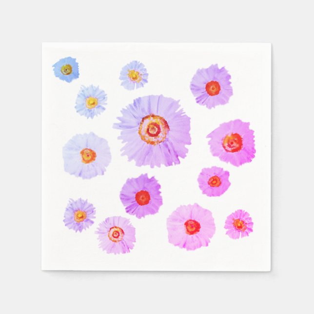 Guardanapo De Papel White Daisies Cocktail Paper Napkins (Frente)