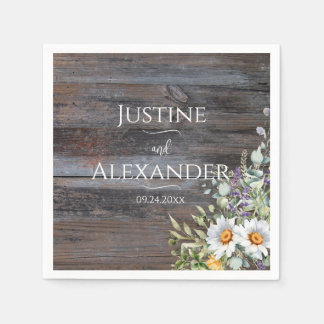 Guardanapo De Papel White Daisy Wedding