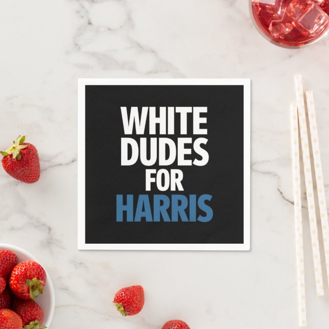Guardanapo De Papel White Dudes Para A Eleição De Harris Kamala Harris (Insitu)