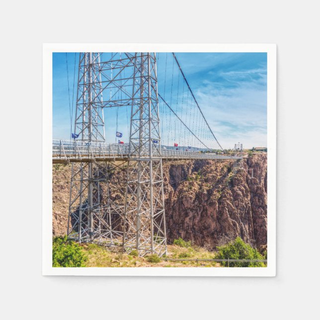 Guardanapo De Papel White Gorge Bridge Side Paper Napkin (Frente)