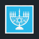 Guardanapo De Papel White Hanukkah menorah<br><div class="desc">Celebre oito dias e oito noites do Festival das Luzes com cartões e presentes de Chanucá. O festival de luzes está aqui. Acenda a menorah,  brinque com o sonho e o banquete em latas e suganínos. Celebre o espírito de Chanucá com amigos,  familiares e entes queridos desejando-lhes Feliz Chanucá.</div>