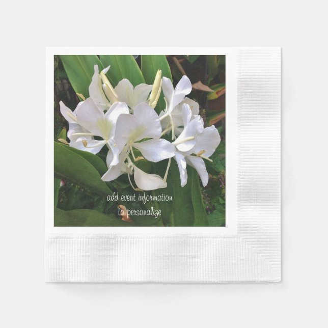 Guardanapo De Papel White Lily Napkins (Frente)