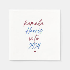 Guardanapo De Papel White Napkins para Kamala Harris 2024