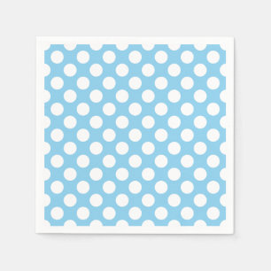 Guardanapo De Papel White on Baby Blue Large Size Paper
