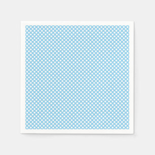 Guardanapo De Papel White on Baby Blue Small Size Paper