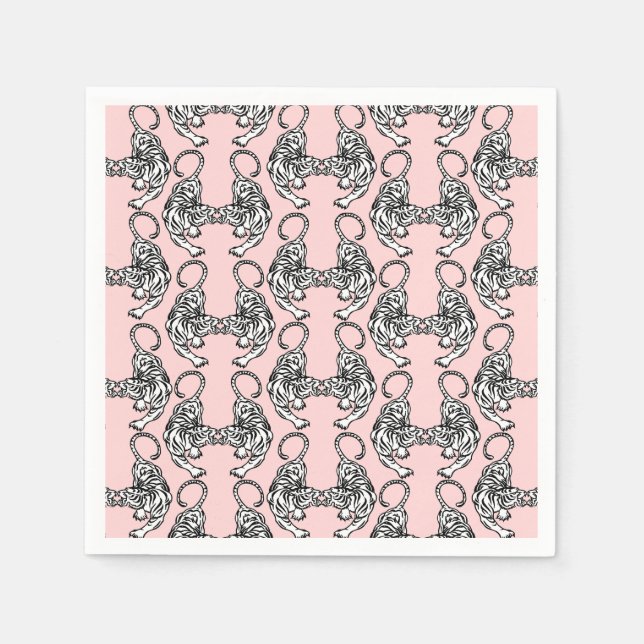 Guardanapo De Papel White Tigre Paper Napkins (Frente)