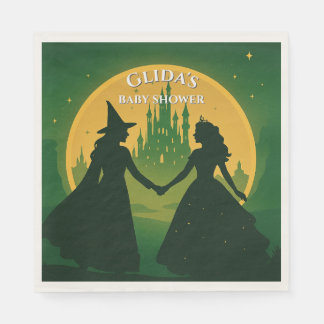 Guardanapo De Papel Wicked Baby Shower Napkins- Elphaba & Glinda Party