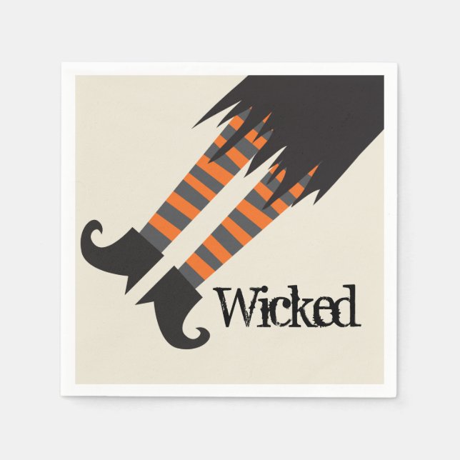 Guardanapo De Papel Wicked Witch Halloween (Frente)