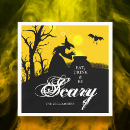 Guardanapo De Papel Wicked Witch Silhouette Halloween