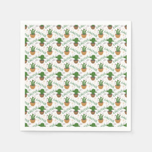 Guardanapo De Papel Wild Cactus Pattern