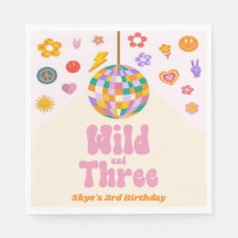 Wild e Three Retro Disco Ball Party