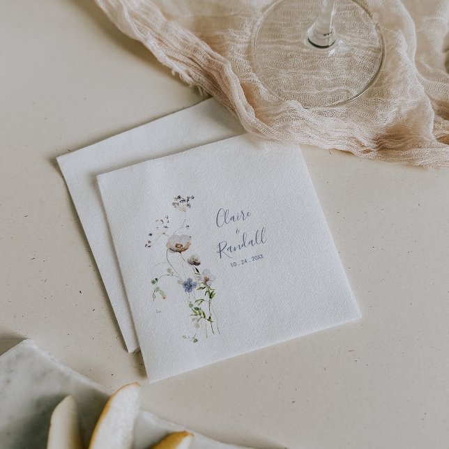 Guardanapo De Papel Wild Forest Floral Wedding Napkins (Criador carregado)