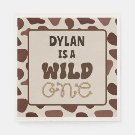 Guardanapo De Papel Wild One Cowboy Birthday