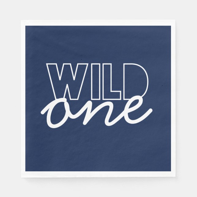 Guardanapo De Papel Wild One First Birthday Napkins (Frente)