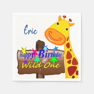 Guardanapo De Papel Wild One Happy Birthday Paper Napkins Eric