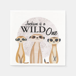 Guardanapo De Papel Wild One Safari Primeiro Aniversário