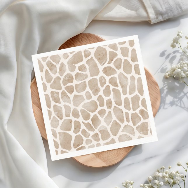 Guardanapo De Papel Wild Safari Animal Giraffe Impressão (Criador carregado)