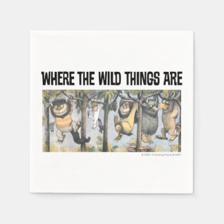 Guardanapo De Papel Wild Things and Max Swinging From Trees