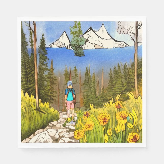 Guardanapo De Papel Wilderness Hike (Frente)