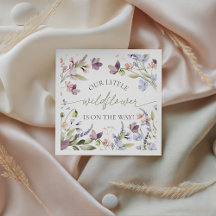 Wildflower Baby Shower Paper Napkins
