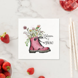 Guardanapo De Papel Wildflower Cote Bloom e Crescimento