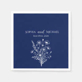 Guardanapo De Papel Wildflower Elegance-Wedding- Napkins