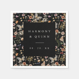 Guardanapo De Papel Wildflower Floral Cocktail Napkins Bar Decor