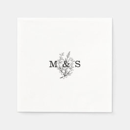 Guardanapo De Papel Wildflower Wedding