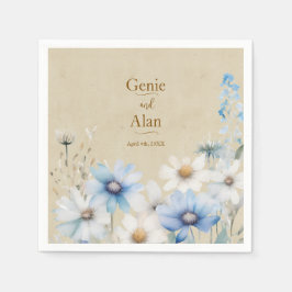 Guardanapo De Papel Wildflower Wedding