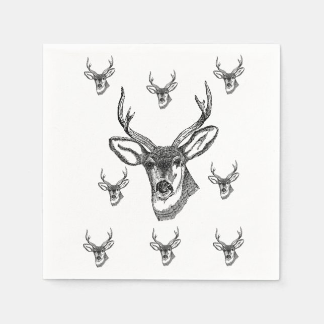 Guardanapo De Papel Wildlife Deer Napkins (Frente)