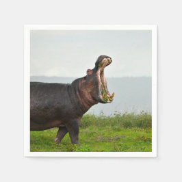 Guardanapo De Papel Wildlife Hippopotamus Photo