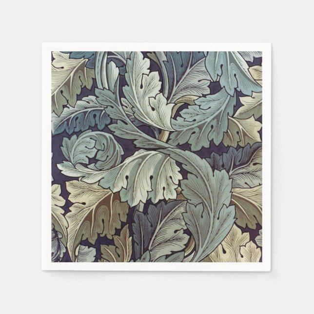 Guardanapo De Papel William Morris Acanthus Wallpaper Folhas (Frente)