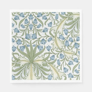 Guardanapo De Papel William Morris - Art Nouveau Campainhas Azuis