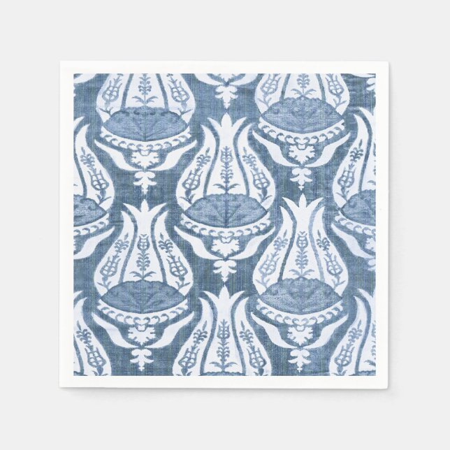 Guardanapo De Papel William Morris Blue Floral Pattern Classic (Frente)