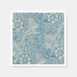 Guardanapo De Papel William Morris - Blue Marigold Floral