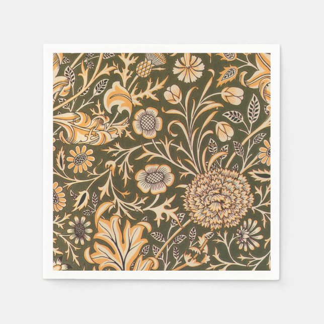 Guardanapo De Papel William Morris Cherwell Wallpaper Pattern (Frente)
