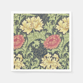 Guardanapo De Papel William Morris Chrysanthemum Vintage Arte Floral