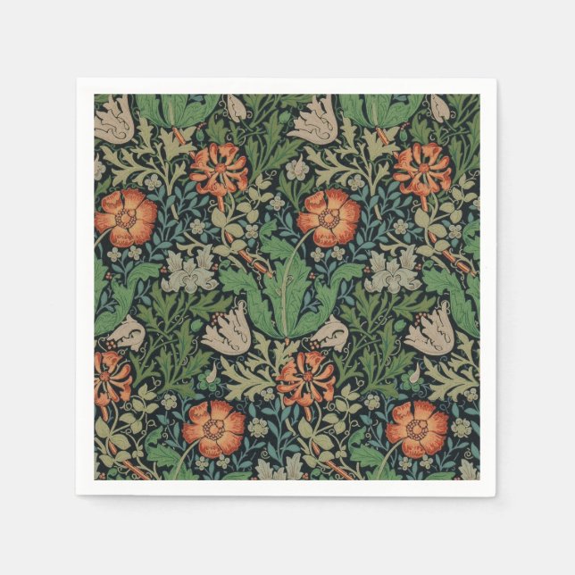 Guardanapo De Papel William Morris Compton Wallpaper Classic (Frente)