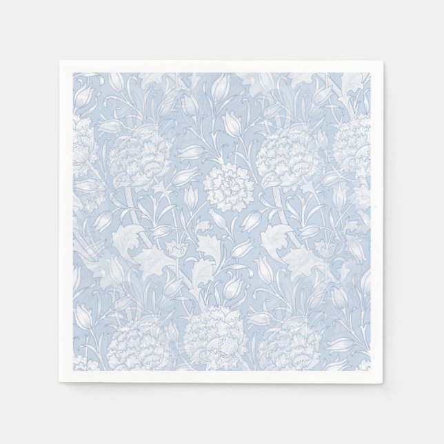 Guardanapo De Papel William Morris Floral Patterno em Azul (Frente)