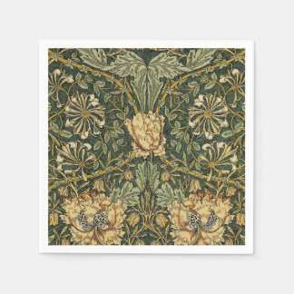 Guardanapo De Papel William Morris Honeysuckle Green Floral
