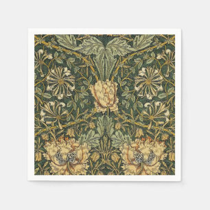 Guardanapo De Papel William Morris Honeysuckle Verde Amarelo