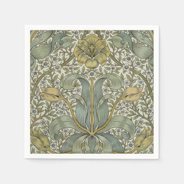 Guardanapo De Papel William Morris Primavera Thicket Classic Pattern (Frente)