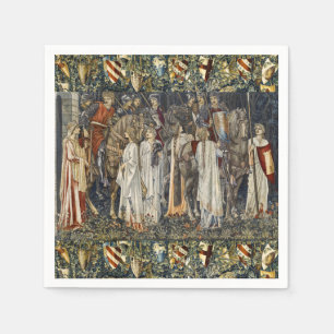 Guardanapo De Papel William Morris Quest para o Santo Graal: Floresta