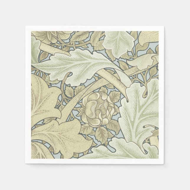 Guardanapo De Papel William Morris Rua James Acanthus Wallpaper (Frente)