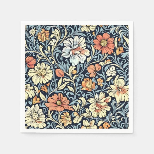 Guardanapo De Papel William Morris style floral acanthus pattern (Frente)