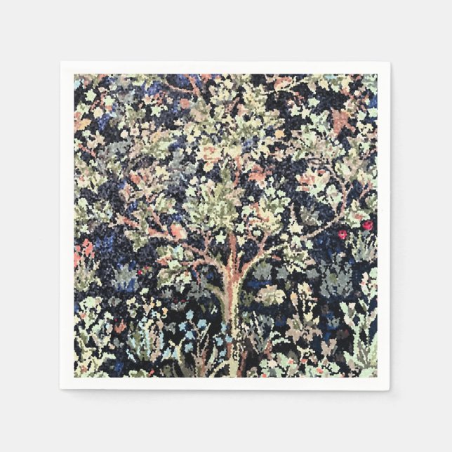 Guardanapo De Papel William Morris Tree of Life Paper Napkin (Frente)
