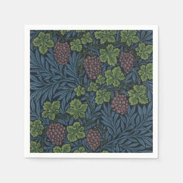 Guardanapo De Papel William Morris Vine Wallpaper Design (Frente)